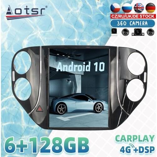 Tesla For Volkswagen Tiguan Android Car Radio Player GPS Navigation 360 Panoramic Camera Auto Stereo Multimedia Carplay 4G SIM