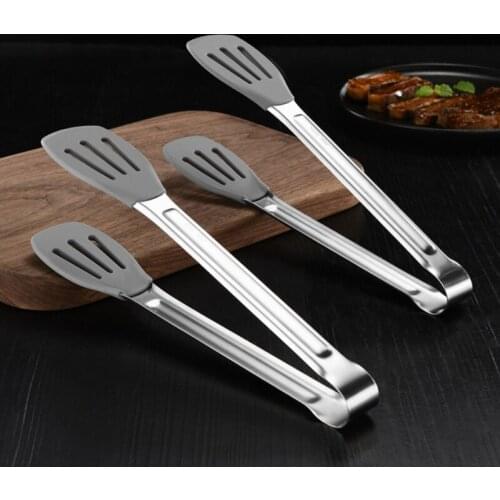 24 cm Food Clip Tableware Anti Heat Bread Clip Stainless Steel Anti-scald Durable Barbecue Tools Kitchen Accessories