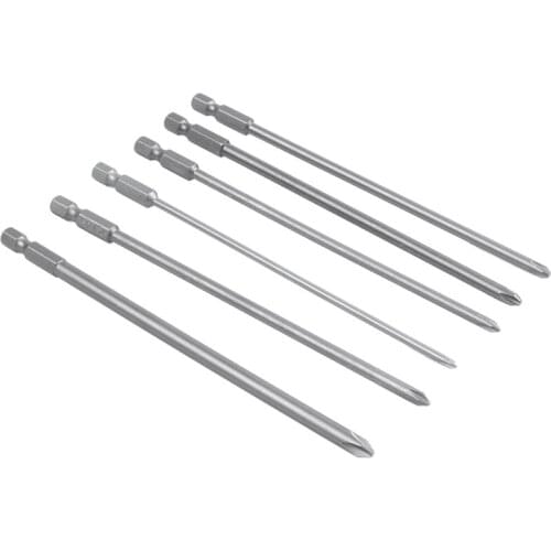 150mm Long Round Shaft Magnetic Phillips Screwdriver Bits Set 6 In 1