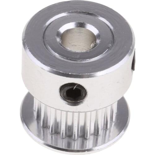 5pieces 20T Aluminum Timing Drive Pulley, GT2 Bore 5MM Gears For DIY 3D Printer With Tooth (20Teeth