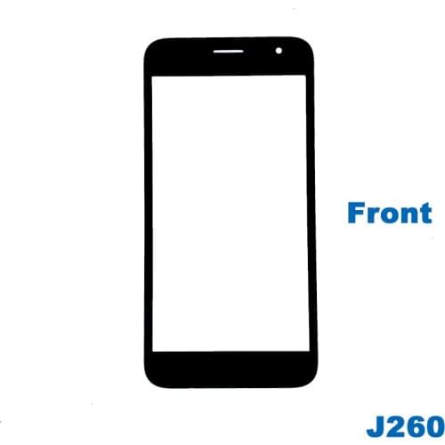 5pcs/lot For J2 Core J260 J260G J260SM LCD Screen Display Original Front Glass Lens Touch screen Outer glass Panel Replacement