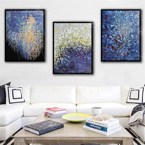 Watercolor Modular Picture Abstract Kaleidoscope Canvas Oil Painting Hd Printed Posters Bedroom Decoration Wall Artwork Pictures