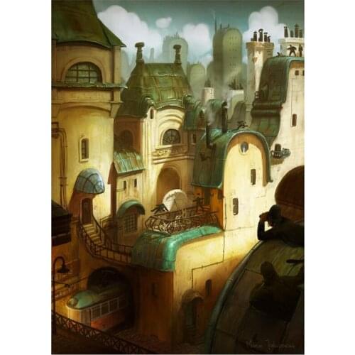 New 5D DIY Full Round/Square Diamond Painting Cartoon Castle Cross Stitch 3D Embroidery Rhinestone Mosaic Home Decor Art Y612