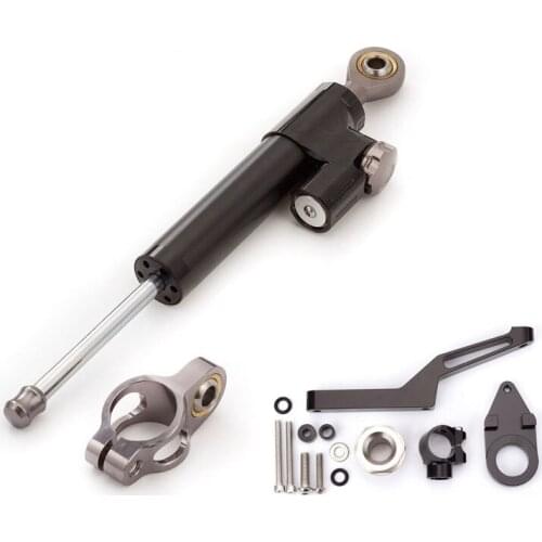 CNC Aluminum Motorcycle Whole set Steering Stabilizer Damper Mounting Bracket For Kawasaki ZX6R ZX-6R 2009 - 2017 Whole set