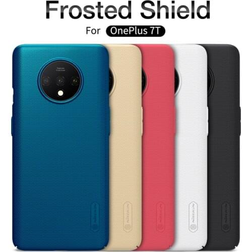 Case For oneplus 7T Cover Oneplus 7 pro NILLKIN Super Frosted Shield Matte PC back cover case for Oneplus 7T gift holder