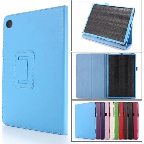 Litchi 2 fold Case for Lenovo Tab M10 Plus Tb-x606f Tb-x606 10.3Stand Cover PU Leather Case for Lenovo Tab M10 Plus X606 + pen