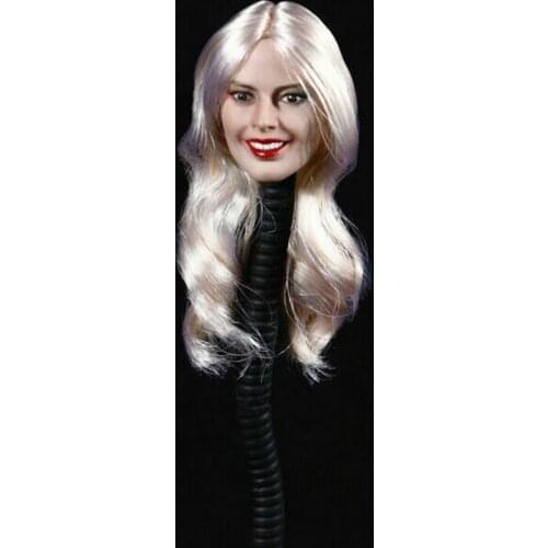 DSTOYS D-010 1/6 Scale Europe Female Clown Joker Head Sculpture With Silvery Hair Fit 12" Action Figure Body