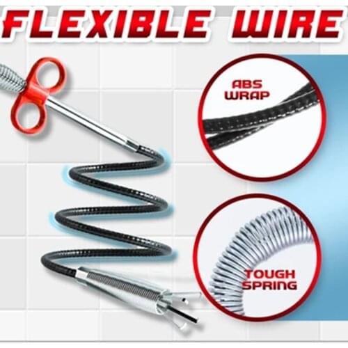 Sewer Pipe Dredging Extractor Flexible Grabber Claw Reacher Tool Drain Clog Remover Cleaning Tool For Sewer Sink Toilet 뱀집게