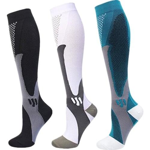 Multi Pairs Wholesales New Compression Socks Medical Varicose Veins Graduated Football Soccer Knee High Compression Stockings