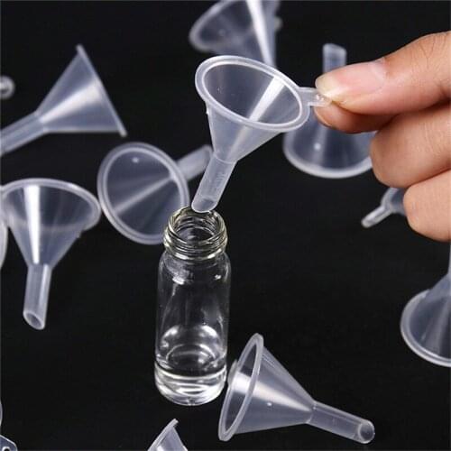 Small Funnels Mini Oil Funnels Kitchen Specialty Tools New Small Plastic for Perfume Diffuser Bottle Mini Liquid Oil Funnels Lab