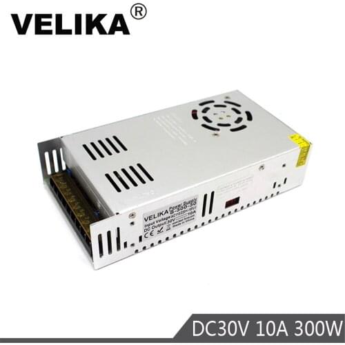 Smaller Volume Single Output Switching power supply 30V 10A 300W transformer 220V 110V AC DC30V SMPS For Led Lamp CNC CCTV Motor
