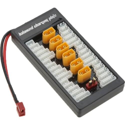 New HotRc Lipo Charging XT60 T Plug Adaptor Board 2-6S Charge/Balance Board Lipo Battery for imax B6 B6AC