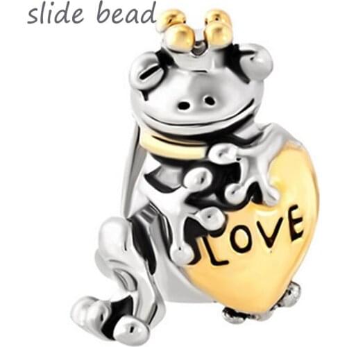 New new Pearl Prince frog charm bracelet beads. fit Pandora charm bracelets beads for jewelry making