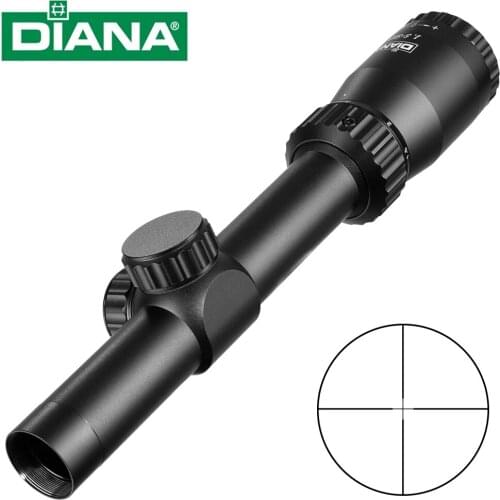 DIANA 1.5-5X20 Hunting Outdoor Gun Aiming Dense Point Line Differentiation Internal Support Adjust Short Rifle Optics Scope