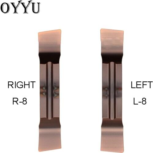 OYYU MGGN MGGN200 MGGN250 MGGN300 MGGN200R MGGN250R-8 MGGN300R-8 400R-8 Grooving Carbide Inserts Lathe Tools Turning Tool Cutter