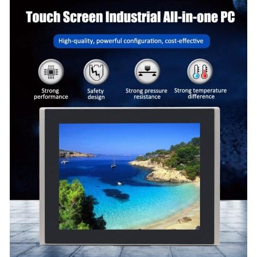 Industrial All in One PC Core i5 7200U i7 7500U Onboard 8GB DDR3L RAM Barebone System Touch Screen Desktop Computer 17'' Monitor