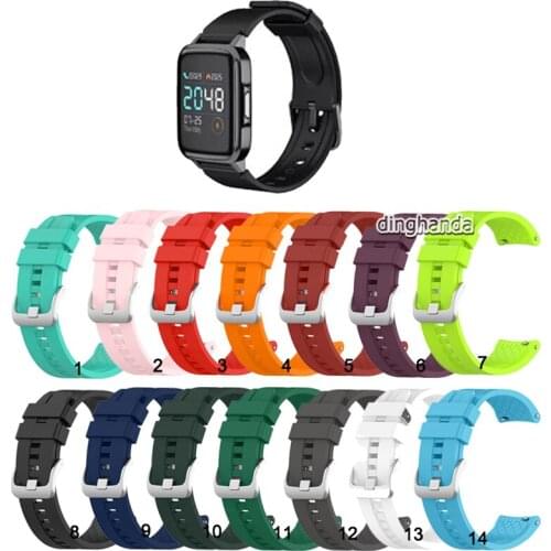 New Soft Silicone Watch Strap Band For Xiaomi Haylou LS01 Smart Watch correa 20mm straps Colorful Sports bracelet hot