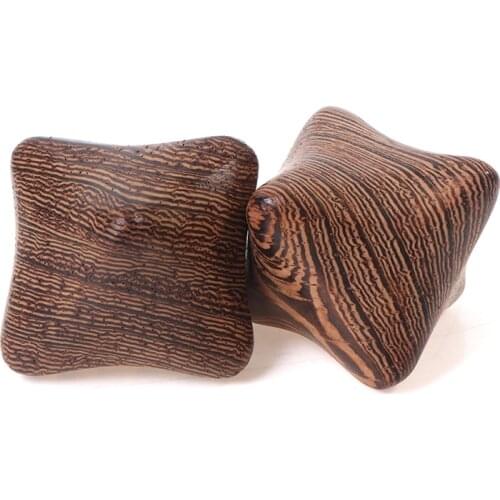 2Pcs Wood Vietnamese Fragrant Hexagonal Acupuncture Ball Hand Massager Acupressure Active Scraping Clear The Lymphatic Drainage