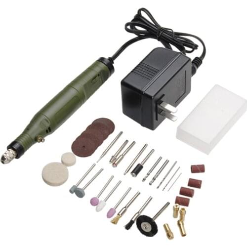 Slite P-500-2 Mini Electric Drill Set 18V DC Grinder Power Tools Set for Milling Cutting Polishing 5000-18000RPM