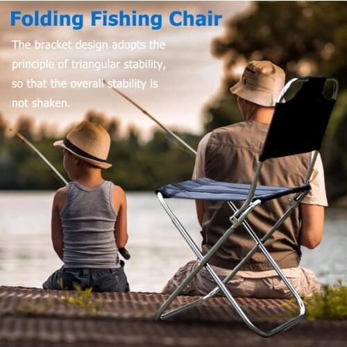 Outdoor Folding Chair 7075 Aluminum Alloy Fishing Camping Chair BBQ Stool Hiking Picnic Fishing Tool Chair Ultra Light Accessory