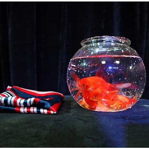 Magic Goldfish Bowl Small Magic Tricks Fish Appear Empty Bowl For Professional Magicians Stage Close Up Illusions Accessories