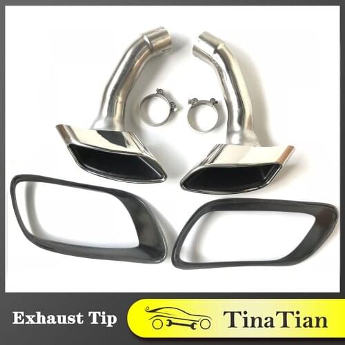 X6 E71 dedicated 304 stainless steel muffler exhaust pipe tip for BMW x6 e71 30D 35D 40D exhaust tail pipe accessories