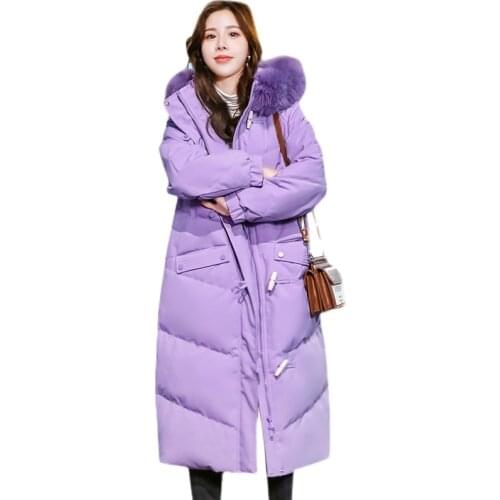 Winter Coat Women Warm Parkas Puffer Jacket Hooded Jackets for Women 2021 Female Midi Long Clothes Chaquetas Para Mujer HLY133