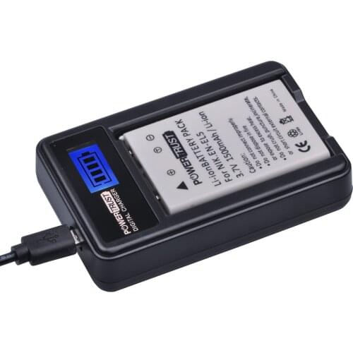 1Pcs EN-EL5 ENEL5 Camera Battery + LCD USB Charger for NIKON Coolpix P530 P520 P510 P100 P500 P6000 P5100 P5000 P80 P90