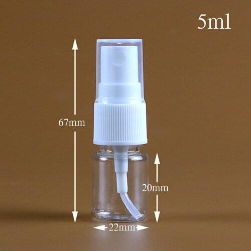 1PCS Plastic Spray Refillable Bottle Transparent Empty Travel Perfume Makeup Container Portable Atomizer
