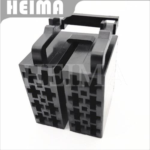 10/20/30set black 16 Pin 3.5mm female Auto Audio Cable Socket CD plug ISO Plug Wire auto connector for car Volkswagen VW Bora