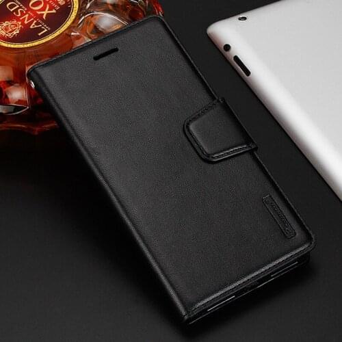 10pcs Hanman Sheepskin Leather Case For Samsung Galaxy A10 A20 A30 A40 A50 A70 Flip Book Card Holder Stand Wallet Case Card Slot