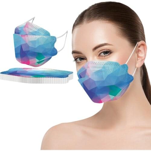 10PC Fashion Protection Mask For Adult Women 3d Pattern Breathable Anti-dust Pm2.5 Face Mouth Mask Cover Decoration Masque