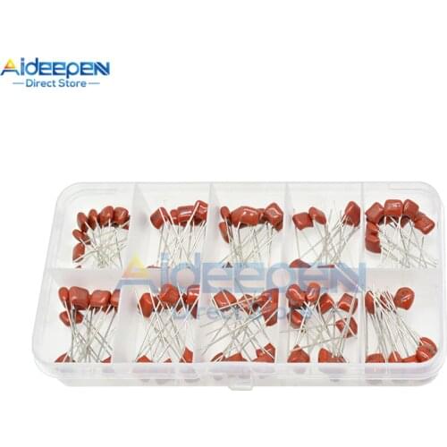 100Pcs/lot CBB Metallized Polyester Film Capacitor Kits 5% 10nF~470nF 100V High Precision And Stability CBB Capacitance Set