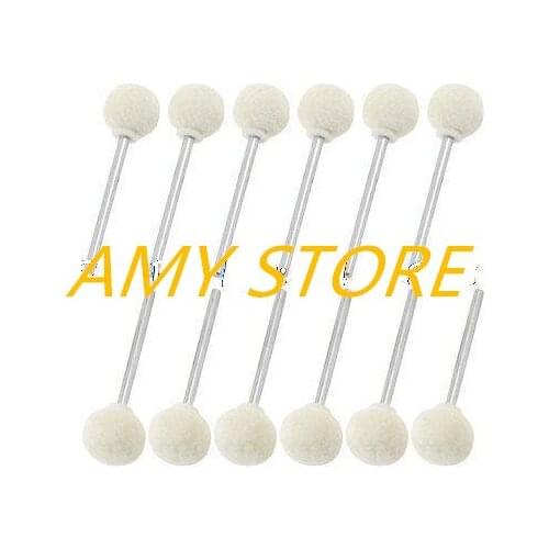 12pcs Shank x Wool ball 2.35/3mm x 4/5/6/8/10mm Metal Shank Wool Polishing Wheel Grinding Head