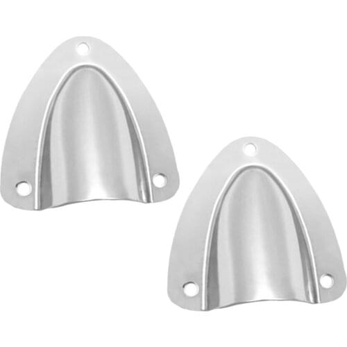 2 Sets Clam Shell Cable Vent Cover For Boat Builders 55x57 Mm