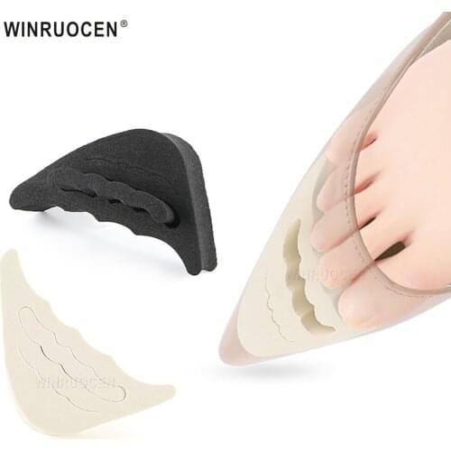 2PCS Anti-Pain Cushion Forefoot Insert Half Yards Shoes Pad Sponge Shoes Cushion Feet Adjustment Pads Shoes Accessories