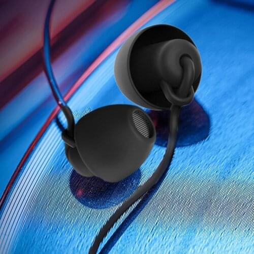 3.5mm Wired In-ear Stereo Music Silicone Soundproof Sleeping Headset Earphone