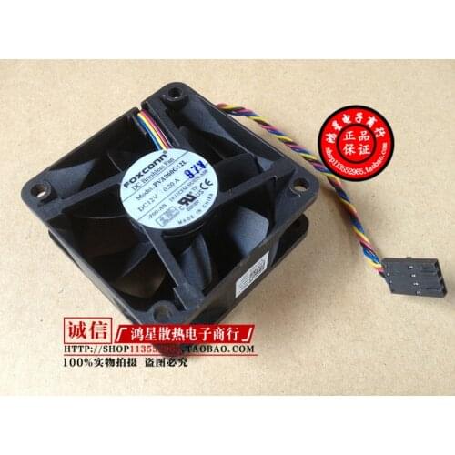 Free Shipping For FOXCONN PVA060G12L -P00-AB DC 12V 0.20A 4-wire 4-pin connector 80mm 60x60x25mm Server Square Cooling fan
