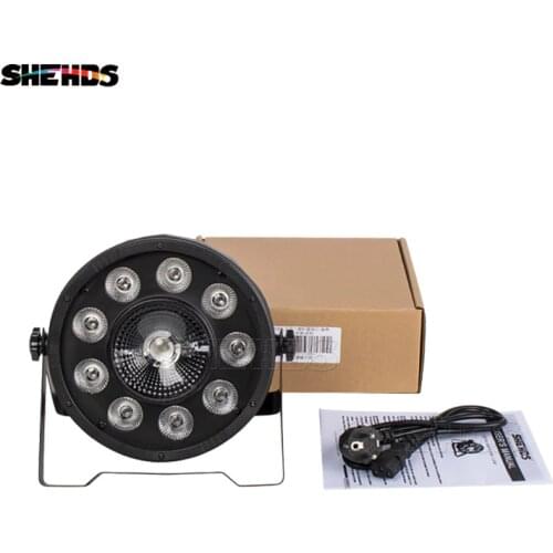 4PCS SHEHDS LED Flat Par 9x10W+30W RGB Lighting RGB 3IN1 LED Light DMX512 Disco Lights Professional Stage DJ Equipment