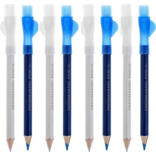 8Pcs Tailors Chalk Pen Pencil For Sewing Dressmakers DIY Craft Markers Pens with brush