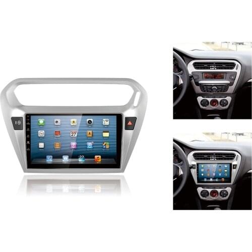 9 Inch Car Fascia For Citroen Elysee Peugeot 301 Fascias Audio Fitting Adaptor Panel Frame Car DVD Frame Dashboard