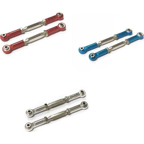 For TRAXXAS Slash 4X4 Aluminum Steering Turnbuckle Toe Link Camber Linkage 85mm-97mm M3 Assembled Rod Ends Hollow Balls Left Rig