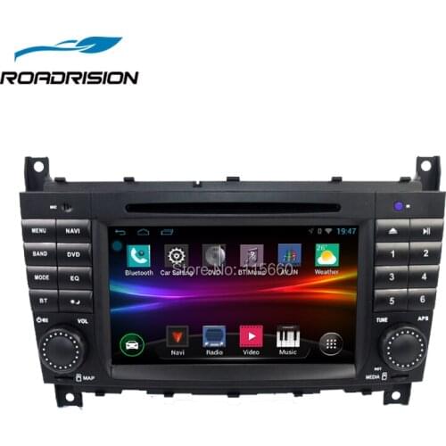 RoadRision 2DIN Android 6.0 Car DVD GPS Radio Navigation For Mercedes-Benz W203 W209 W219 A-Class A160 C-Class C180 C200 CLK200