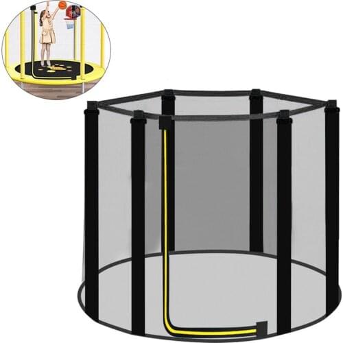 Trampoline Safety Net UV-Resistant Garden Trampoline Replacement Net for 3.97ft/4.59ft/4.92ft 6 Poles Trampolines
