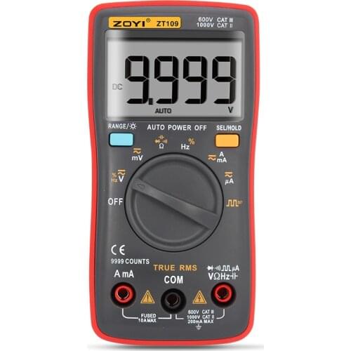 ZT109 9999 Counts Display Square Wave Output Digital Multimeter