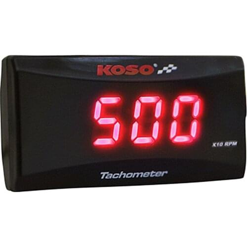 Koso Mini RPM Meter Digital Square LCD Display Engine Tach Hour Meter Tachometer Gauge Racing Motorcycle for Yamaha KAWASAKI BMW
