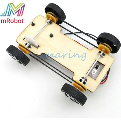 Handmade Power driven Electronic car DIY Creativity technology assembling toys full set Development of intellectual