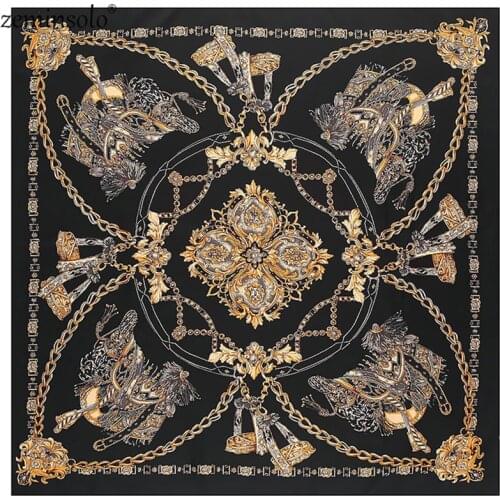 Luxury Brand Natural Silk Scarf Bandana Printing For Women 100% Twill Silk Soft High Quality Square Wraps Shawls Scarves Gift