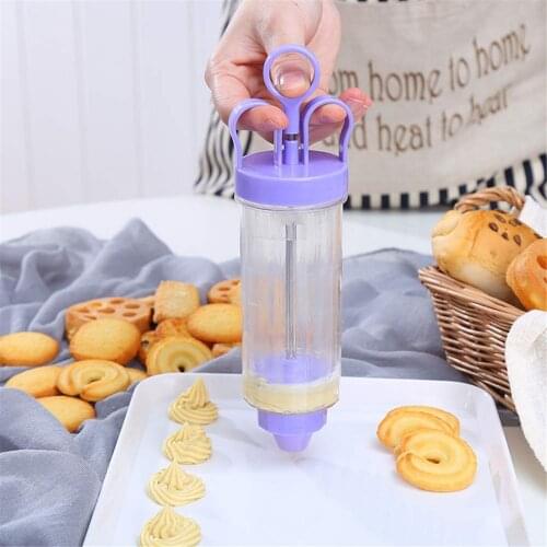 Cookie Making Mold Cookie Press Kit Gun Machine Cake Decor 8 Press Molds 8 Pastry Piping Nozzles Cookie Tool Biscuit Make