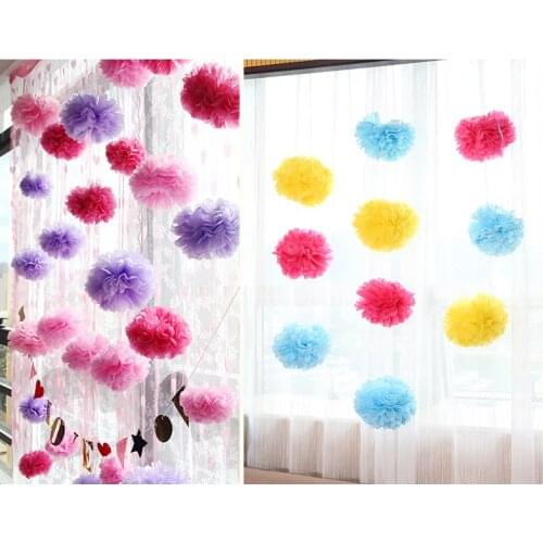 Hot sale 200pcs 12" 30cm Tissue Paper Pom Poms Flower Balls paper fowlers DIY-Weddings- Birthday-home Decorations-Baby Shower